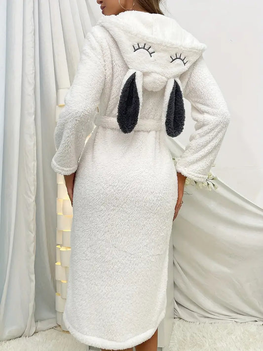 Peignoir Éponge À Capuche Lapin
