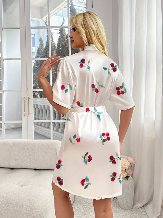 Robe Kimono en Satin