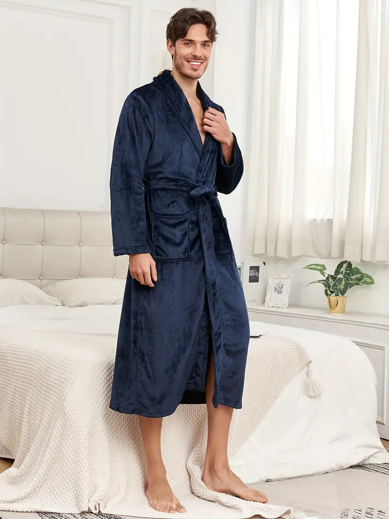 Peignoir de Bain Simple et Chaud Polaire