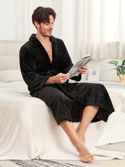 Peignoir de Bain Simple et Chaud Polaire