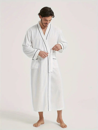 Peignoir de Bain Nid D'abeille Doux