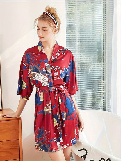Peignoir Floral Kimono Doux