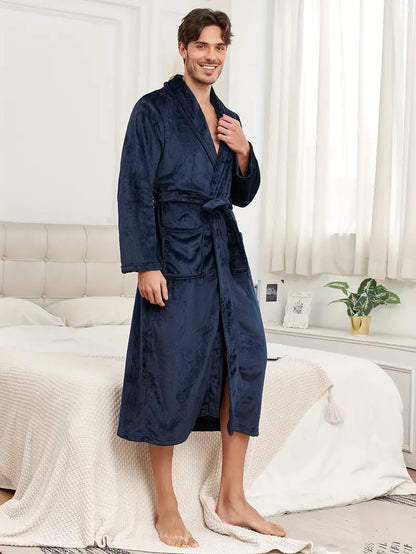 Peignoir de Bain Simple et Chaud Polaire