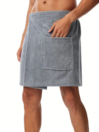 Peignoir Serviette Homme Microfibre à scratch