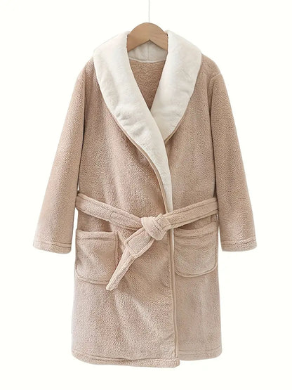 Peignoir de Bain Enfant avec Ceinture et Poches