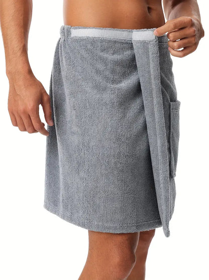 Peignoir Serviette Homme Microfibre à scratch
